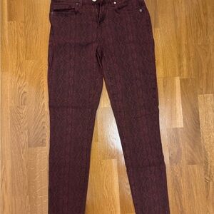 BLANKNYC Womens The Reade Crop Rattle Up Ankle Denim Skinny Jeans Size 26